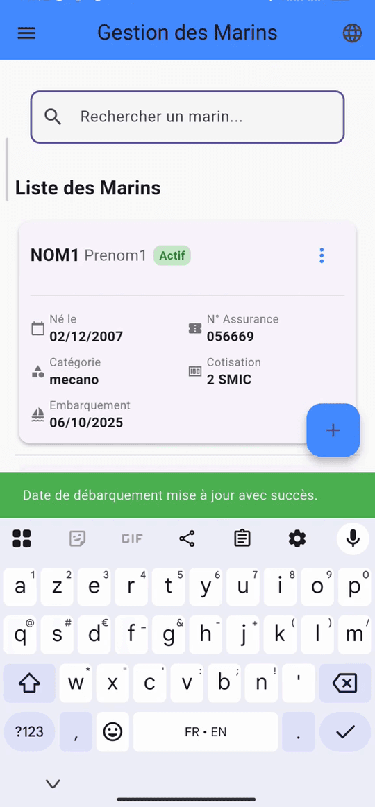 Liste des marins dans Decla Marin